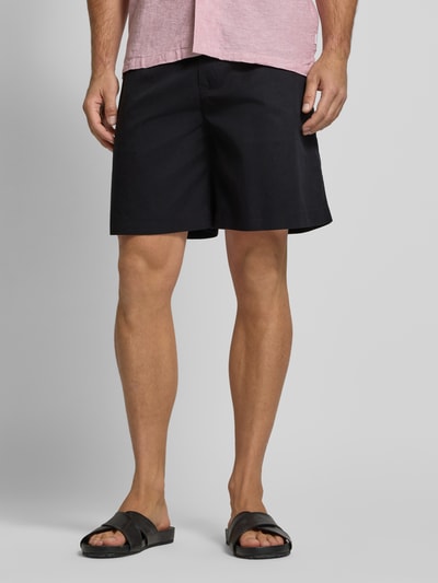 SELECTED HOMME Loose Fit Shorts mit elastischem Bund Modell 'THAIS SUMMER' Black 4