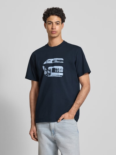 G-Star RAW Regular Fit T-Shirt mit Logo-Print Modell 'icon' Marine 4