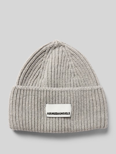 Armedangels Mütze aus Kaschmir-Woll-Mix Modell 'LELEAA' Hellgrau 1
