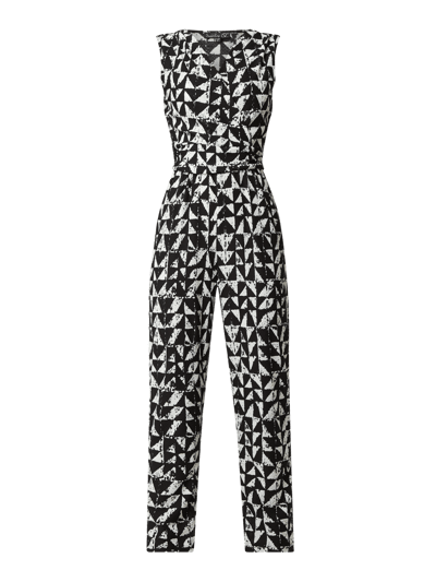 SMASHED LEMON Jumpsuit in Wickel-Optik  Black 2