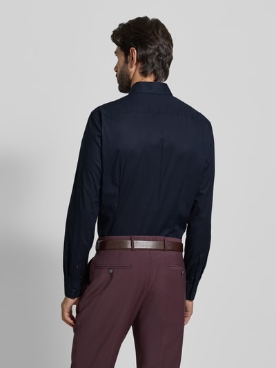 Tommy Hilfiger tailored fit zakelijk overhemd van katoenmix Marineblauw - 5