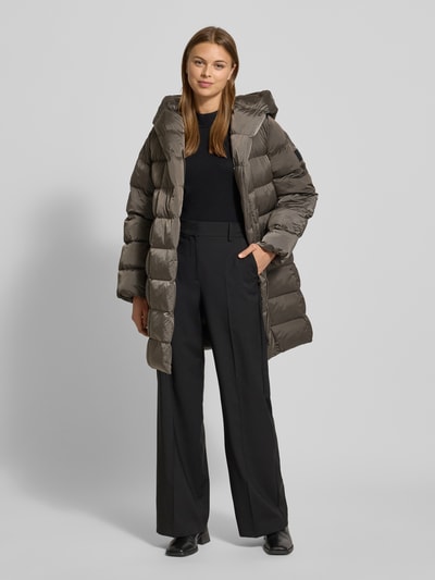 Calvin Klein Womenswear Schimmernder Steppmantel mit Kapuze Beige 1