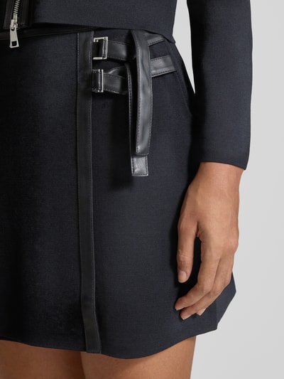 Liu Jo White Minirok van viscosemix met ritssluiting Zwart - 3