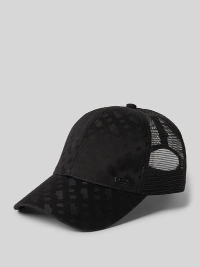BOSS Basecap mit Mesh-Einsatz Modell 'ZED-TRUCKER-M' Black 1