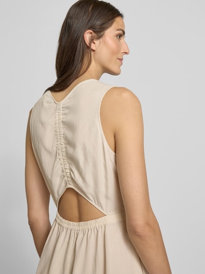 Marc O'Polo Jurk in A-lijn van een mix van lyocell en linnen Zand - 3