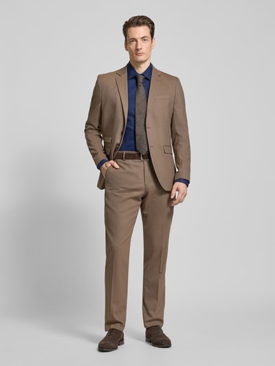 BOSS Slim Fit Business-Hemd mit Kentkragen Modell 'Hank' Marine 1