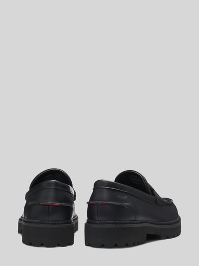 HUGO Instappers van echt runderleer, model 'DRAVEN'' Zwart - 3