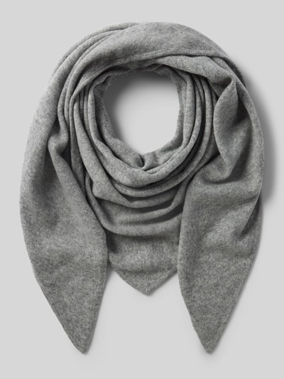 MOS MOSH Kasjmier sjaal van kasjmiermix, model 'Enata' Middengrijs gemêleerd - 1