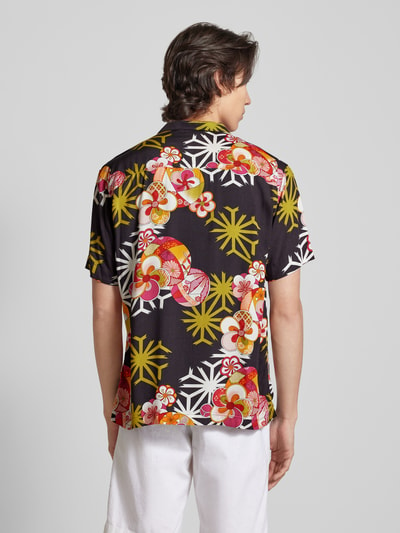 Superdry Slim fit vrijetijdsoverhemd met all-over print, model 'HAWAIIAN' Zwart - 5