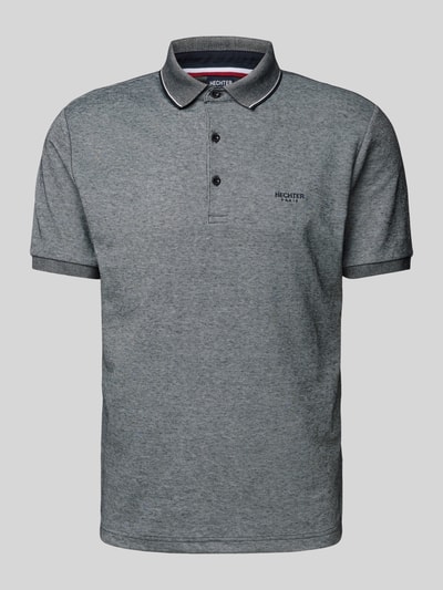 HECHTER PARIS Poloshirt mit kurzer Knopfleiste Marine 2