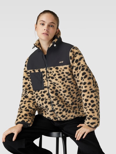 Levi's® Sherpa Jacket mit Animal-Print Modell 'BIG FOOT' Sand 3