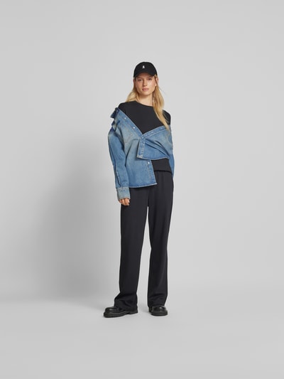 Victoria Beckham Oversized Jeanshemd mit Umlegekragen Bleu 1