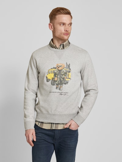 Polo Ralph Lauren Sweatshirt met labelprint Lichtgrijs - 4