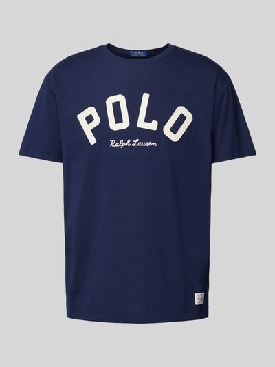 Polo Ralph Lauren T-shirt z detalem z logo Granatowy 2