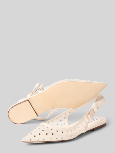 Steve Madden Ballerina's met siersteentjes, model 'OLYVIA' Beige - 4