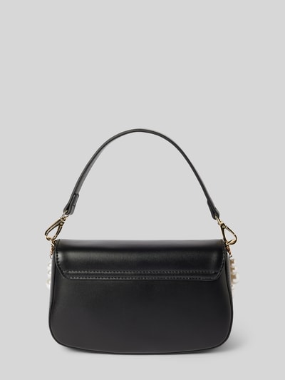 Seidenfelt Handtasche mit Perlen Modell 'TYDAL' Black 4