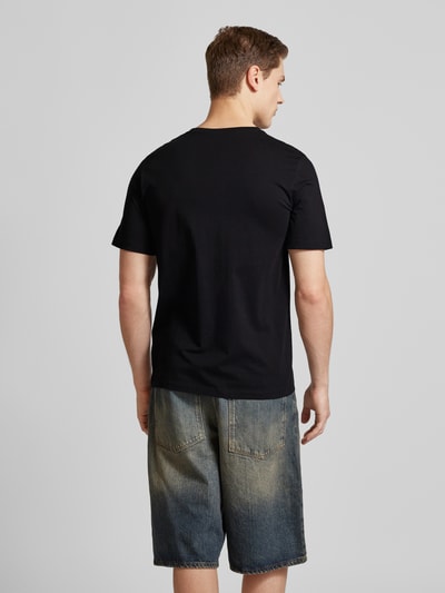 Jack & Jones T-shirt met labeldetail, model 'ORGANIC' Zwart - 5