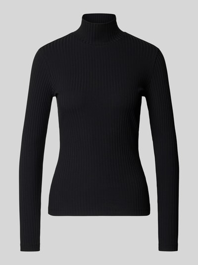HUGO Slim fit turtleneck van katoenmix, model 'DRIZA' Zwart - 2