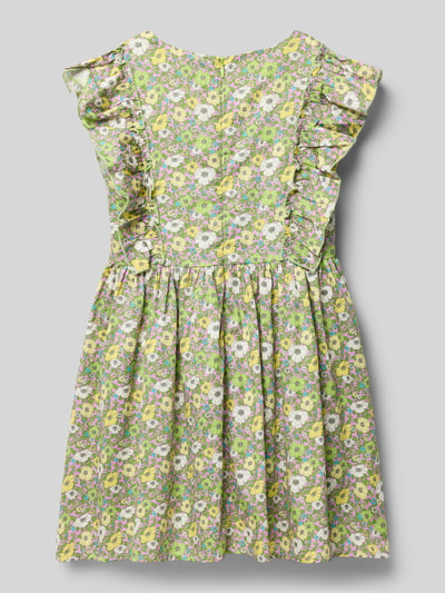 Steiff Regular Fit Kleid mit Rüschenbesatz Schilf 3