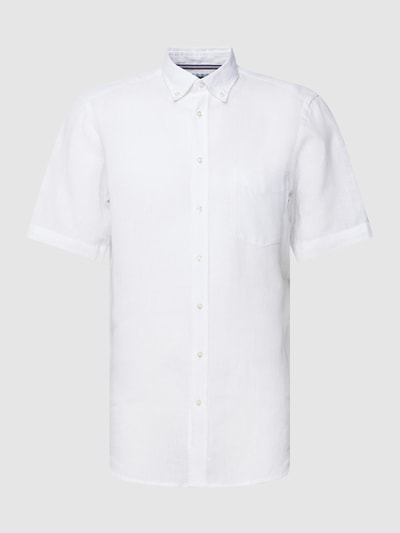 Christian Berg Men Freizeithemd mit Button-Down-Kragen Weiss 2