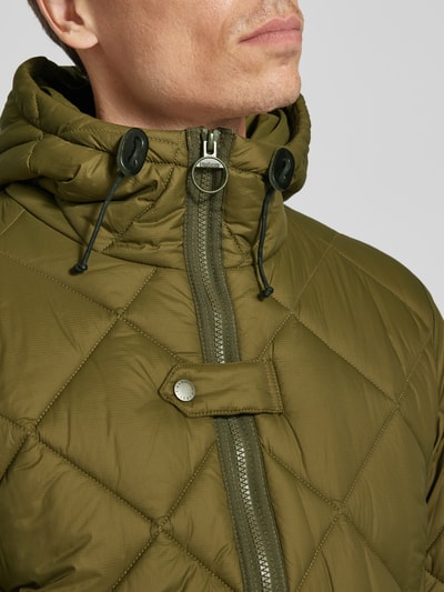 Barbour Steppjacke mit Stehkragen Oliv 3