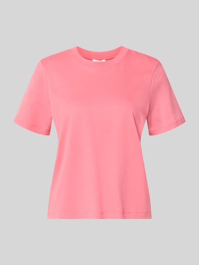 Produktfoto, Regular Fit T-Shirt aus reiner Baumwolle von s.Oliver RED LABEL in Rosa, glatte Oberfläche, klassischer T-Shirt-Kragen