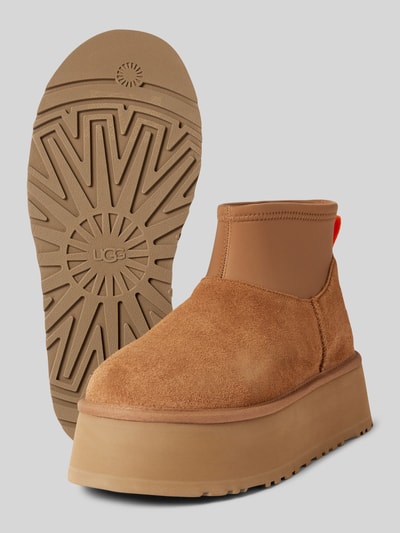 UGG Leren laarzen met elastische schacht, model 'CLASSIC MINI DIPPER' Camel - 4