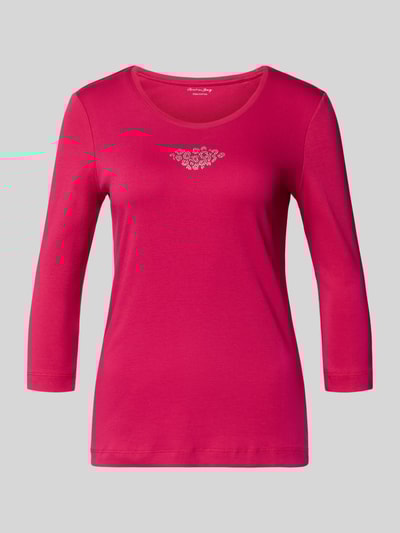Christian Berg Woman Bluzka z długim rękawem zdobiona kamieniami Fuksjowy 2