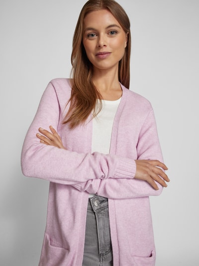 Vila Strickjacke aus Viskose-Mix  Modell 'VIRIL' Rosa 3