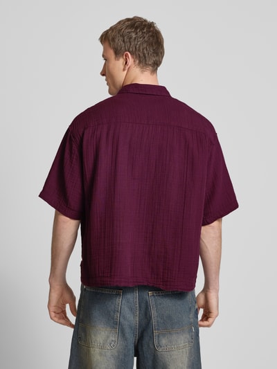 REVIEW Freizeithemd aus Musselin Pflaume 5