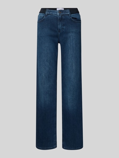 Angels Wide leg jeans met elastische band, model ''LARA SPORTY' Blauw - 2