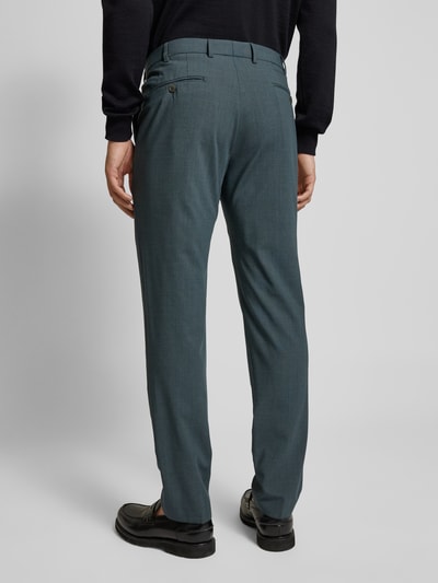 DIGEL Tapered fit pantalon met achterzakken, model 'Per-V' Donkergroen - 5