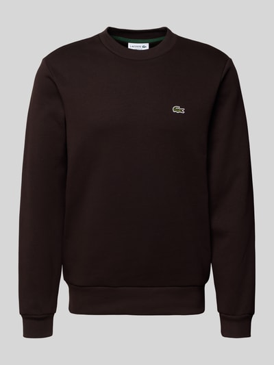 Lacoste Classic Fit Sweatshirt aus Baumwoll-Mix  Dunkelbraun 2