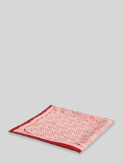 Tommy Hilfiger Tuch aus reiner Seide mit Allover-Logo-Print Dunkelrot 2