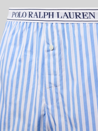 Polo Ralph Lauren Pyjama-Shorts mit elastischem Logo-Bund Hellblau 2