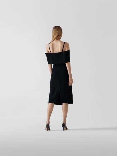 Victoria Beckham Midikleid mit Carmen-Ausschnitt Black 5