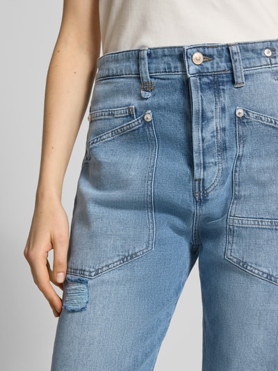 MAC Baggy Fit Jeans mit aufgesetzten Taschen Blau 3