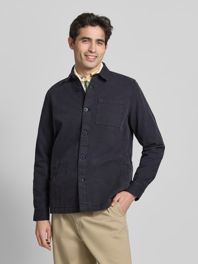Barbour Regular Fit Hemdjacke aus reiner Baumwolle Marine 4