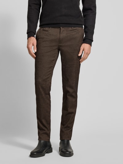 Brax Stoffhose mit französischen Eingrifftaschen Modell 'Fabio' Beige 4