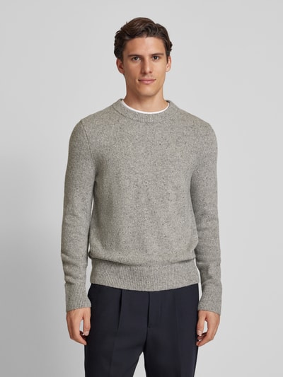 Michael Kors Gebreide pullover met ronde hals, model 'DONEGAL' Middengrijs - 4