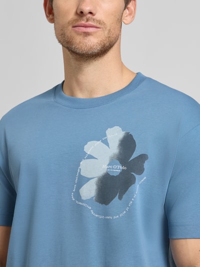 Marc O'Polo Relaxed Fit T-Shirt aus reiner Baumwolle Blau 3