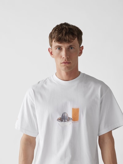 Jacquemus T-Shirt mit Motiv-Print Weiss 3