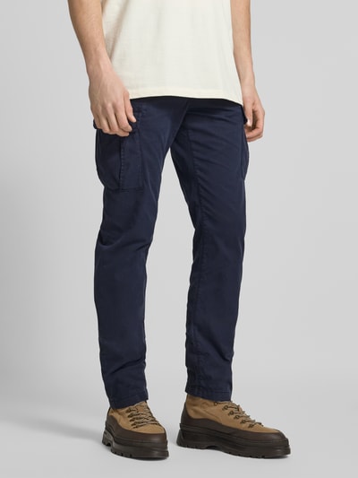 Napapijri Tapered fit cargobroek met steekzakken, model 'YASUNI SUM' Marineblauw - 4