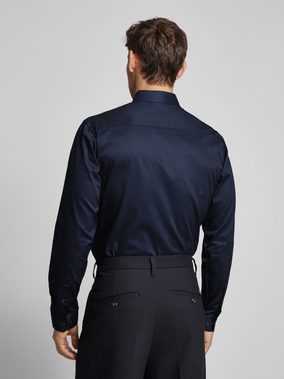 Jack & Jones Premium Slim fit vrijetijdsoverhemd met kentkraag, model 'CARDIFF' Marineblauw - 5