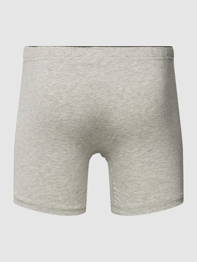 Götzburg Wäsche Boxershort met labeldetail, model 'LASTIC' in een set van 2 stuks Middengrijs gemêleerd - 3