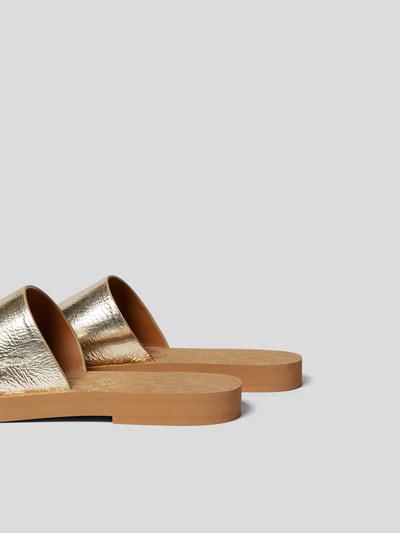 See by Chloé Slides im Metallic-Look Beige 3