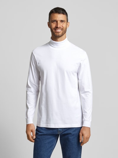 RAGMAN Longsleeve mit Rollkragen Weiss 4