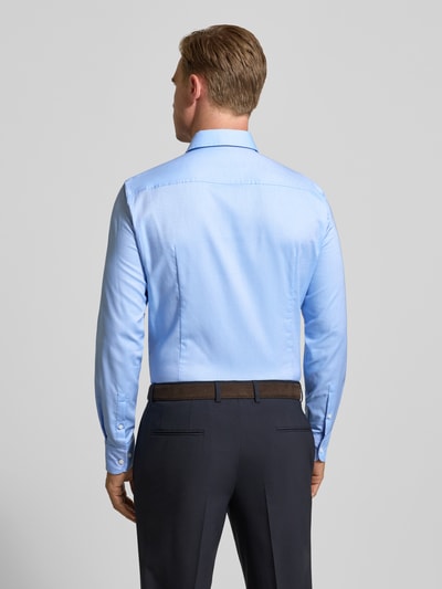 BOSS Slim fit zakelijk overhemd van katoenmix, model 'HANK' Bleu - 5