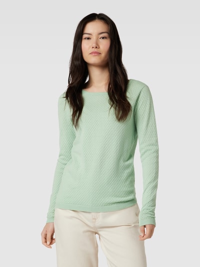 Vero Moda Gebreide pullover met structuurmotief Mintgroen - 4