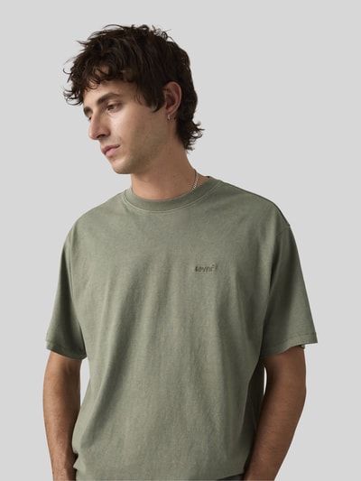 Levi's® damski t-shirt o kroju regular fit z bawełny Khaki 1